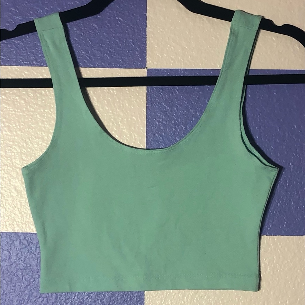 NWOT American Apparel Mint Green Crop Top Tank - Size XS BUNDLE FOR DISC